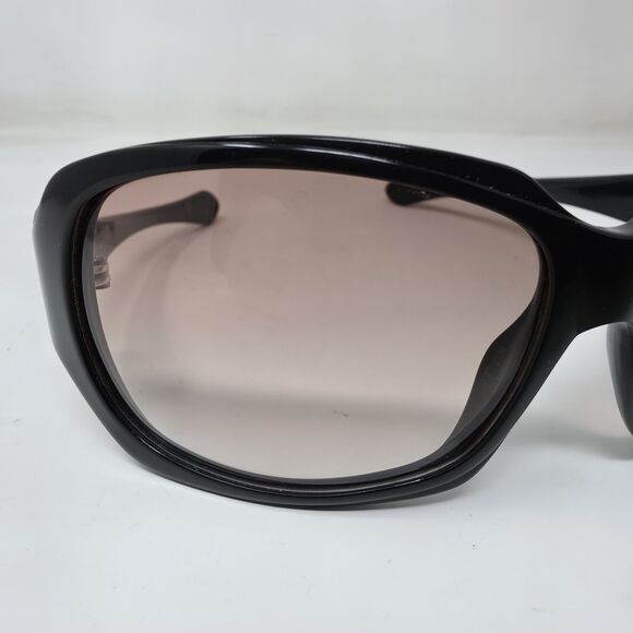 Y2K Oakley Women\'s Script Wrap Sunglasses Black Frame Gradient Lenses Case Bag main image 5